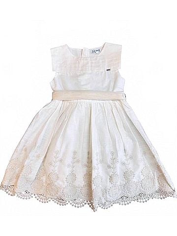 Mayoral Girls Lace Cut Dress (view 1)