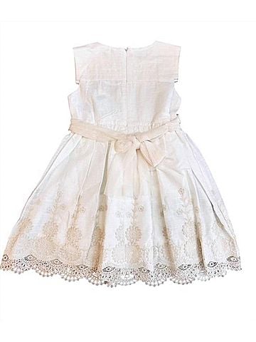 Mayoral Girls Lace Cut Dress (view 2)
