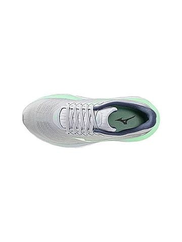 Mizuno Women's Wave Horizon 8 Shoes in Pearl/Blue White (view 2)