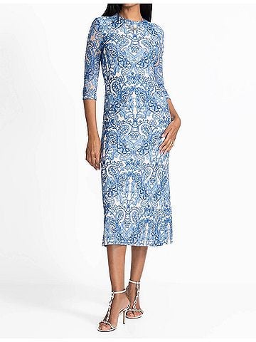 Johnny Was Wynifred Mesh Midi Dress in Jordi (view 2)