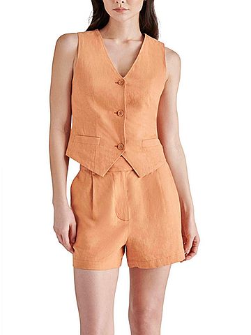 Steve Madden Selene Vest in Caramel (view 2)