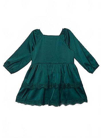Isobella & Chloe Girl's Long Sleeve Ruffle Dress (view 2)