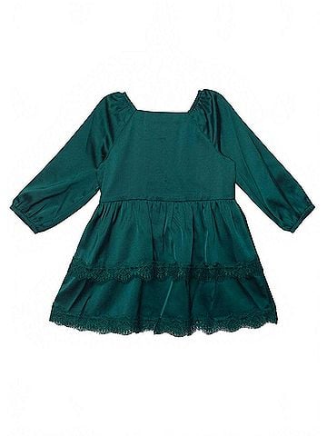 Isobella & Chloe Girl's Long Sleeve Ruffle Dress (view 2)