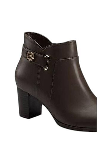 Giani Bernini Women's Memory Foam Artemyss Booties in Chocolate (view 2)