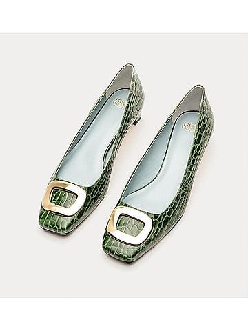 Frances Valentine Women's Mary Croc Mini Block Heel (view 2)