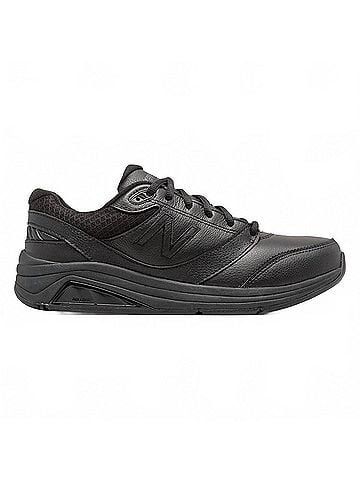 New Balance Women's Leather 928V3 Shoe in Black/Black (view 1)