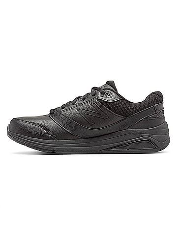 New Balance Women's Leather 928V3 Shoe in Black/Black (view 2)