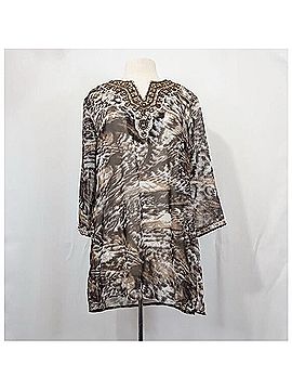 Chico's 3/4 Sleeve T-Shirt (view 1)