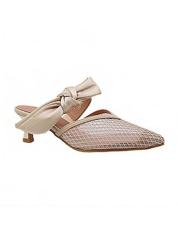 All Black Women's Side Bow Mule (view 1)