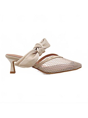 All Black Women's Side Bow Mule (view 2)