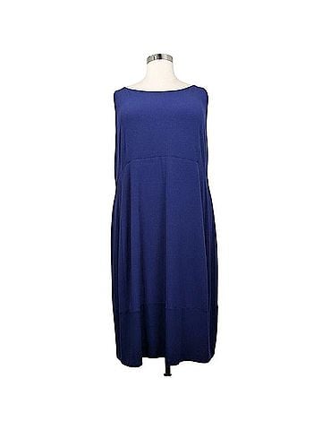 Eileen Fisher Wide Neck Oval Dress Casual Dress (view 1)