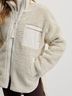 Varley 100% Cotton Ivory White Tan Coat Size L - photo 8
