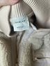 Varley 100% Cotton Ivory White Tan Coat Size L - photo 6