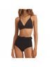 EVARAE Solid Black Women's Elena Bikini Bottom in Black Size 6 - photo 3