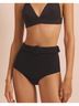EVARAE Solid Black Women's Elena Bikini Bottom in Black Size 6 - photo 4