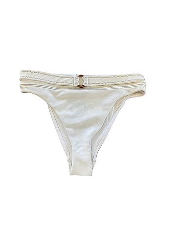 Suboo Women's Kaia Super High Cut Bottom Bikini in Ivory (view 1)