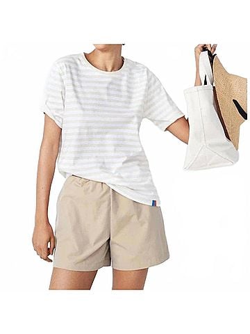 Kule Women's The Corbin Short in Khaki (view 2)