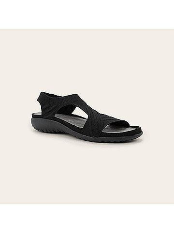 Naot Women's Kawhia Sandals in Black Knit (view 2)