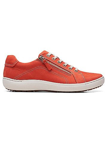 Clarks Women's Nalle Lace Sneakers in Grenadine Nubuck (view 1)