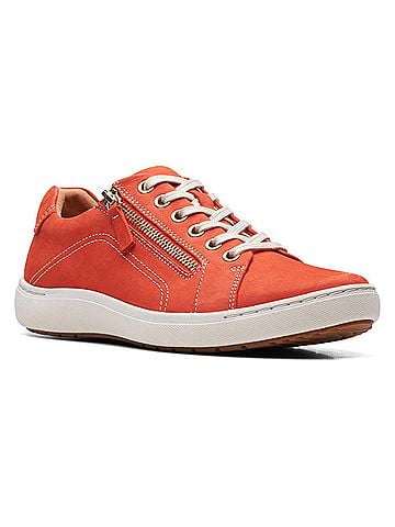 Clarks Women's Nalle Lace Sneakers in Grenadine Nubuck (view 2)