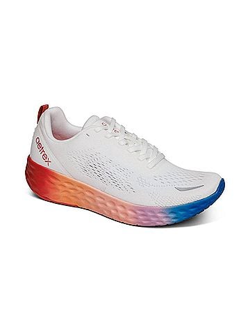 Aetrex Women's Danika Arch Support Sneaker in White Ombre (view 1)