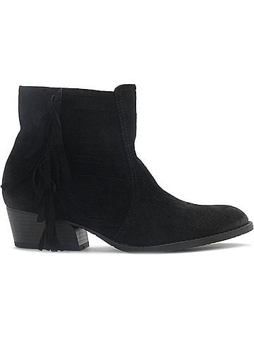 Kenneth Cole Women's Raw Dy Fringe Ankle Boots in Black (view 1)