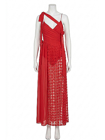 For Love & Lemons Hannah Maxi Dress in Red (view 1)