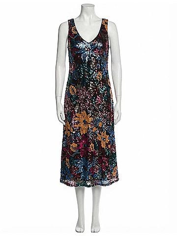 Johnny Was Rosali Sequin Dress in Black (view 1)