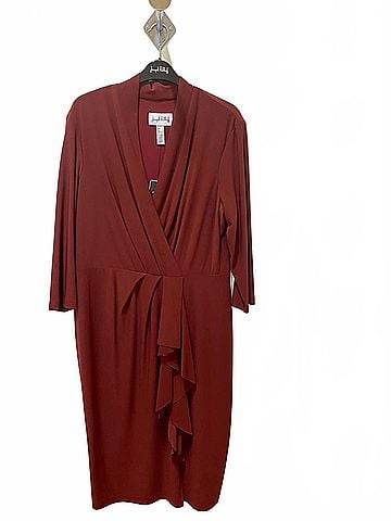 Joseph Ribkoff Casual Midi Dress in Cayene (view 2)