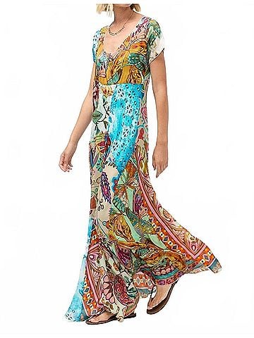 Johnny Was Patchwork Dress in Gillian Mix (view 2)