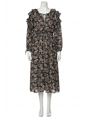 Cleobella Corrine Midi Dress in Avalon Block Print (view 1)