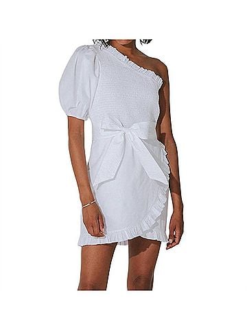 Cleobella Cassidy Mini Dress in White (view 2)