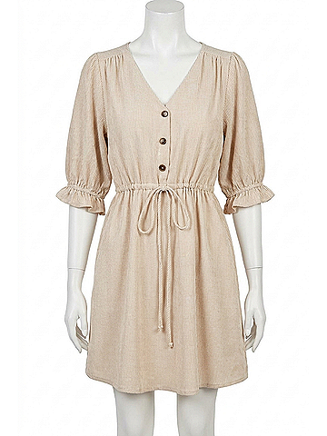Andree by UNIT Just For Fun Dress in Natural (view 1)