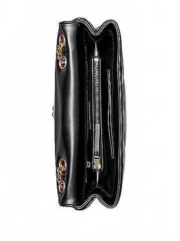 Tory Burch Kira Diamond-Quilted Convertible Shoulder Bag in Black (view 2)