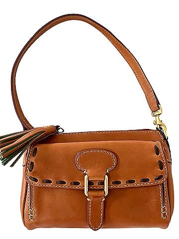 Dooney & Bourke Pocket Wristlet Clutch Natural Leather Shoulder Bag (view 1)