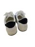 Project Cloud 100% Leather Stripes Solid White Black Sneakers Size 6 - photo 2