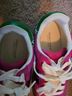 Project Cloud 100% Leather Solid Stripes Pink Green Sneakers Size 6 - photo 3