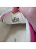 Project Cloud 100% Leather Solid Stripes Pink Green Sneakers Size 6 - photo 6
