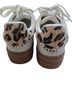 Project Cloud Solid Stripes Leopard Print White Tan Sneakers Size 6 - photo 2