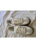 Project Cloud Solid Stripes Leopard Print White Tan Sneakers Size 6 - photo 4