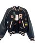 retrofête 60% Wool 40% Nylon 100% Leather 100% Polyester Black White Jacket Size S - photo 1