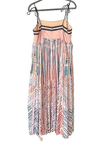 Geisha Designs abstract pleated midi Cocktail Dress (view 2)