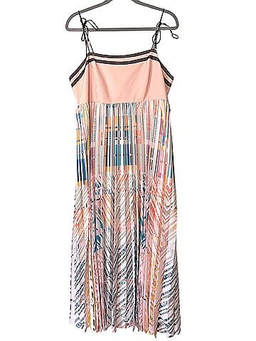 Geisha Designs abstract pleated midi Cocktail Dress (view 1)