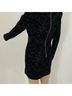 DUNDAS Animal Print Black Cocktail Dress Size M - photo 3