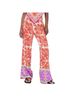 Zara Print Red Purple Casual Pants Size S - photo 1