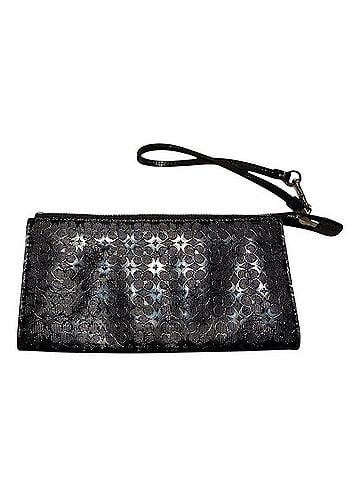 Coach Embossed Signature Zip Up Wristlet Wristlet (view 2)
