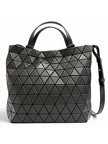 Bao Bao Issey Miyake BAOBAO ISSEY MIYAKE BB31 AG311 CRYSTAL MATTE 2-Way Shoulder Tote Bag, Black, Made in Japan, Authentic, Women's. (view 1)