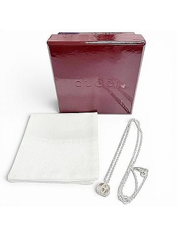 Gucci GUCCI 770724 Double G Necklace, 925 Sterling Silver, Weight 5.4g, Women's, Comes with Box and Dust Bag, Very Popular, Highly Recommended! (view 2)