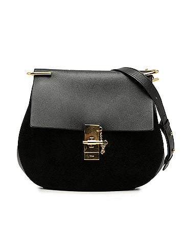 Chloé Medium Suede and Calfskin Drew Crossbody (view 1)