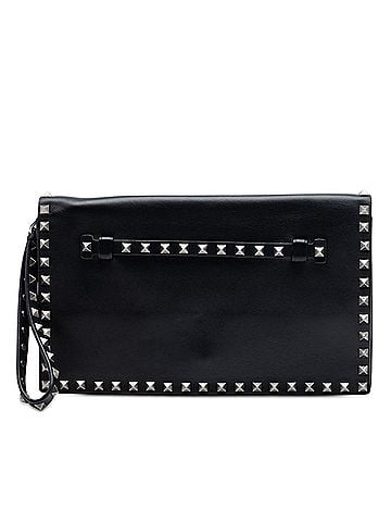 Valentino Nappa Rockstud Wristlet Clutch (view 1)